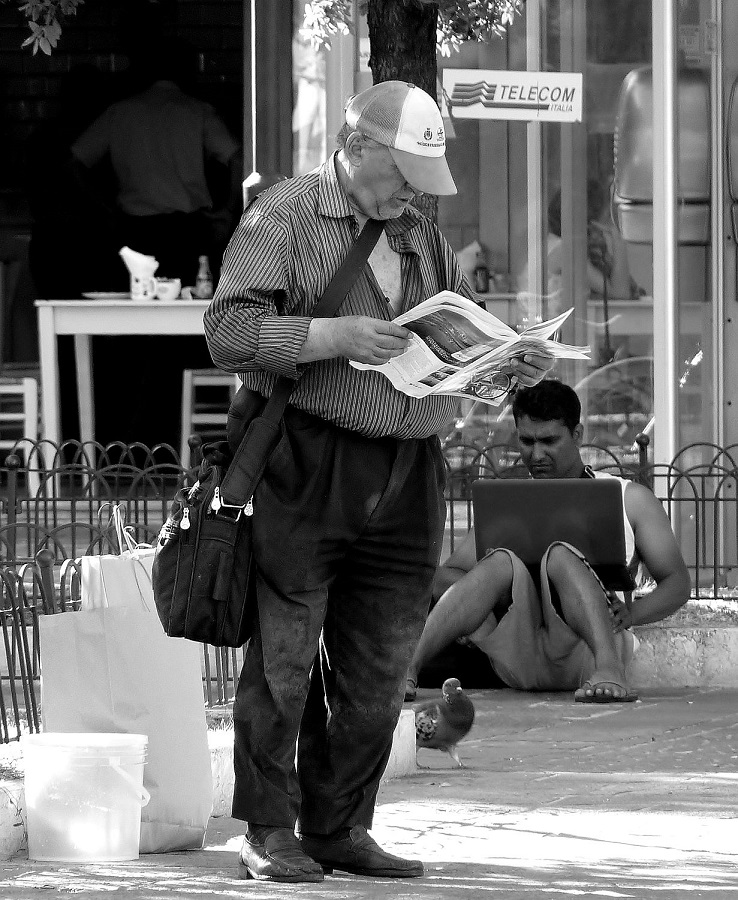 Il piccione, il giornale ed il PC