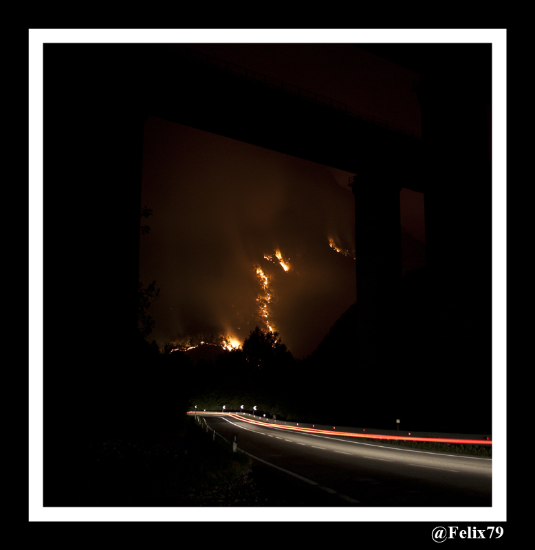 Deviazione dall'incendio infuocato