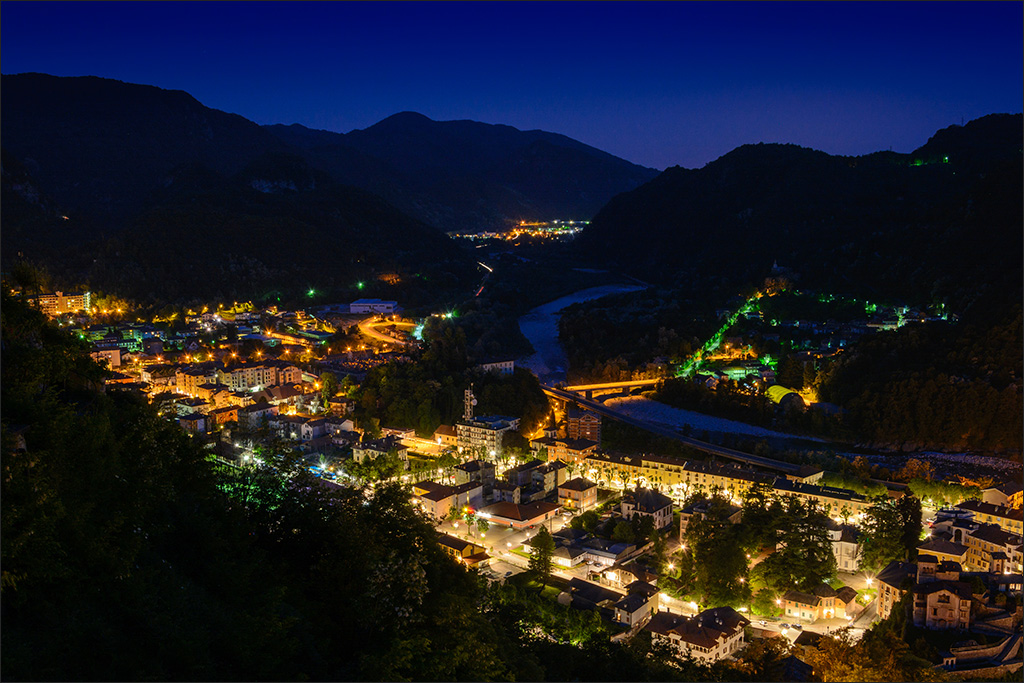 Panorama in notturna