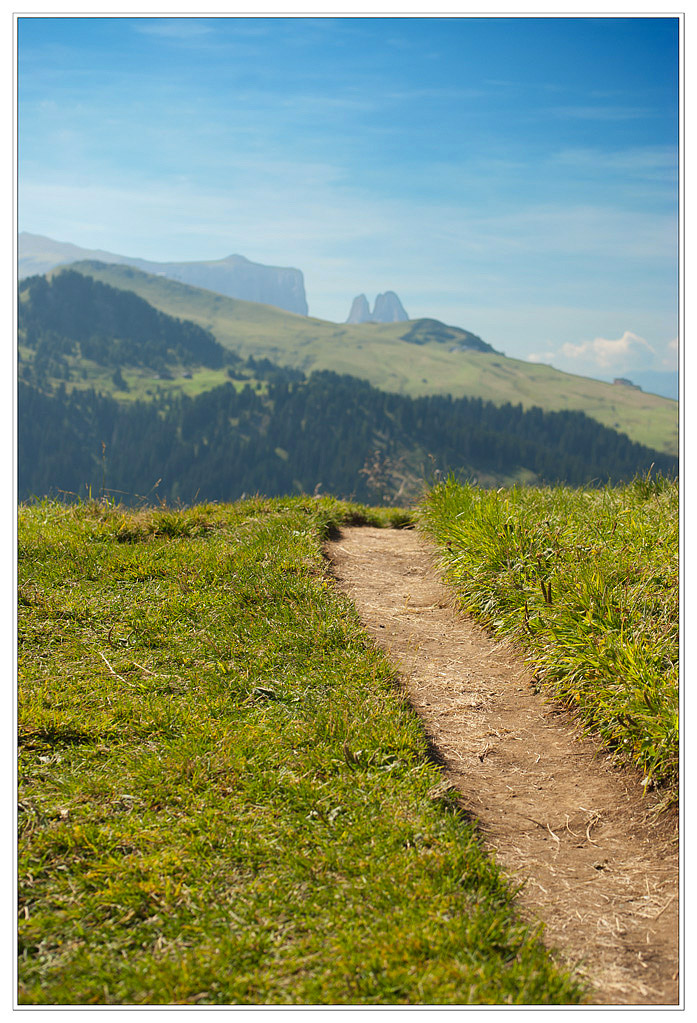 Camminando verso lo Sciliar...