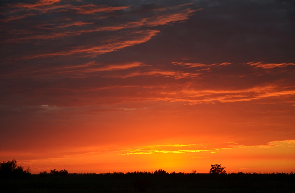 Tramonto nelle Valli di Comacchio