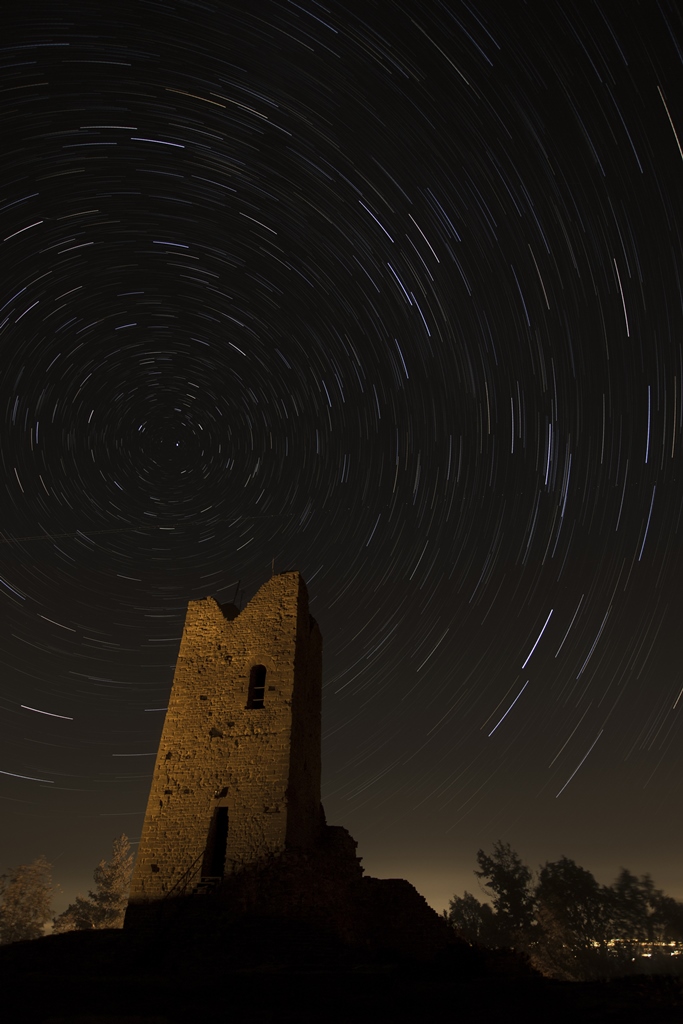 Star Trails a monte Battaglia