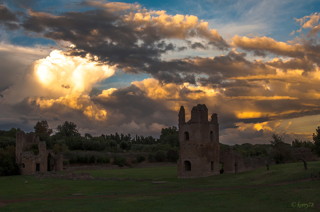 Circo di Massenzio al tramonto