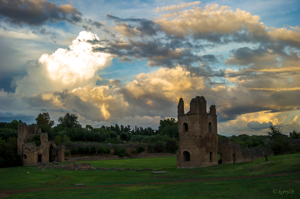 Circo di Massenzio al tramonto