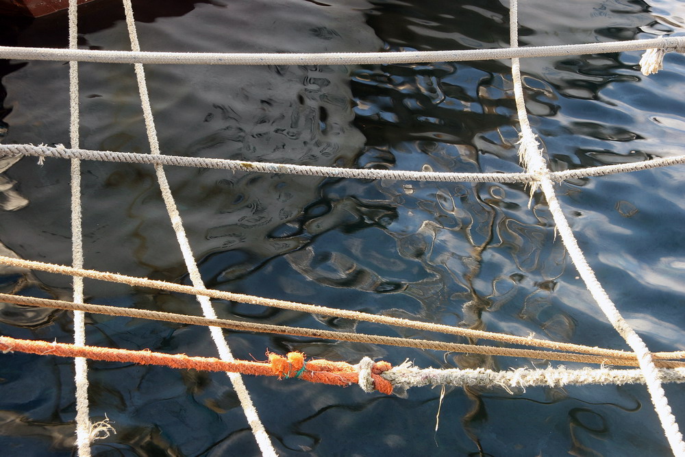 Intrecci di corde in mare...