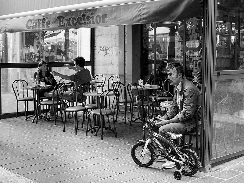 Small Bike man, small Bike