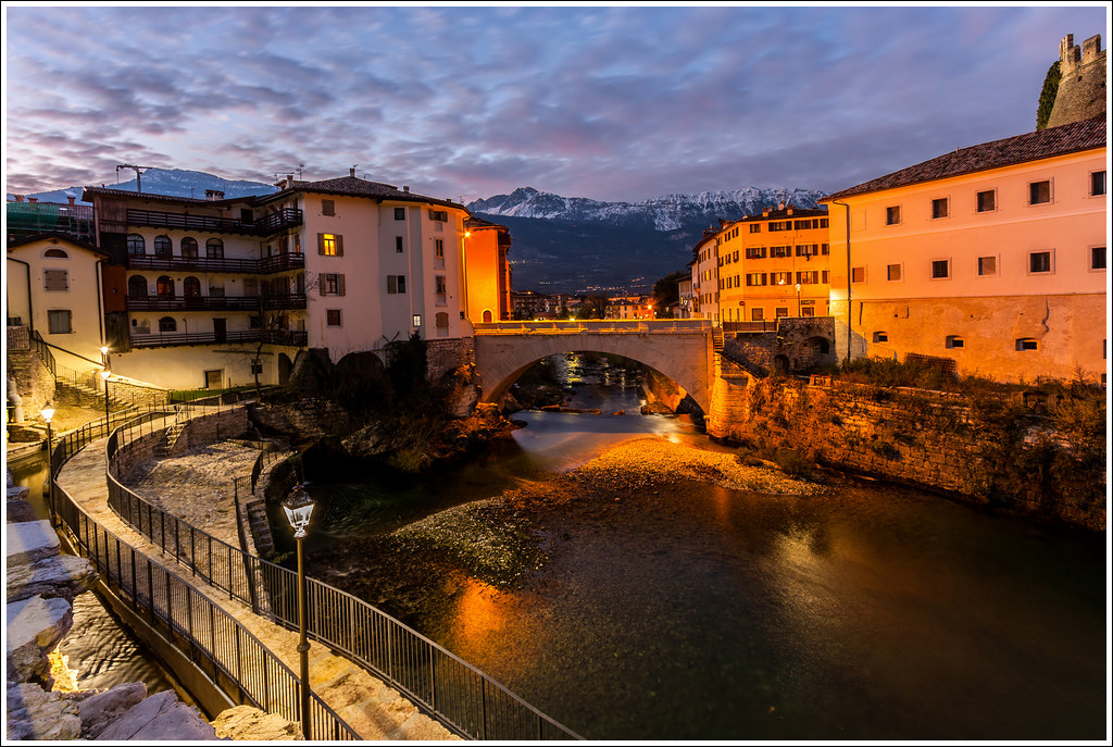 Rovereto con il ponte Forbato.
