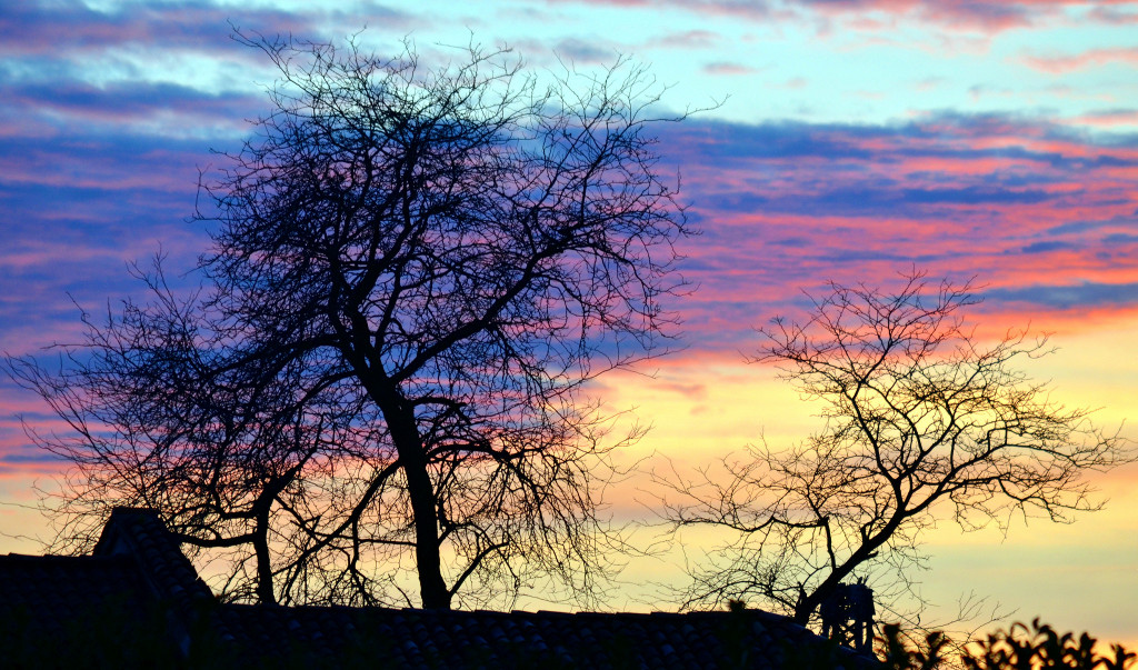 Tramonto nel Sud Est Milano