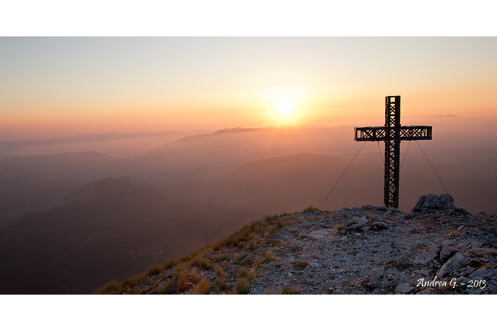 Tramonto sul monte Bove