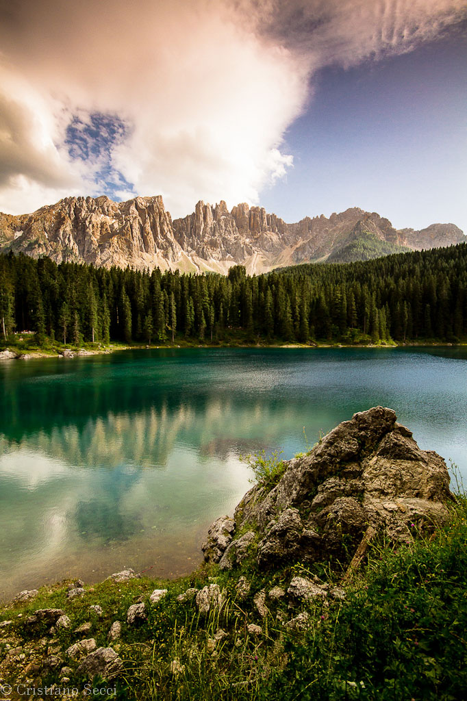 Il Latemar ed il lago di Carezza