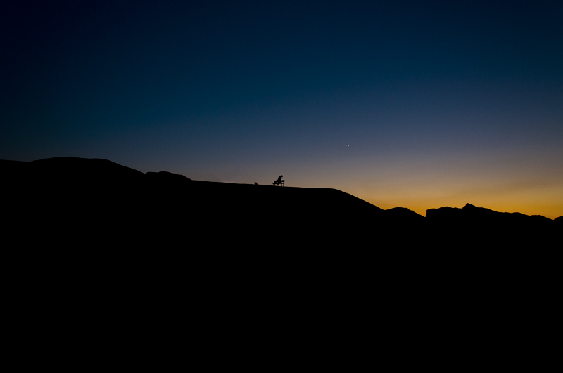 Zabriskie point - godersi l'ultimo raggio di sole sulla death valley