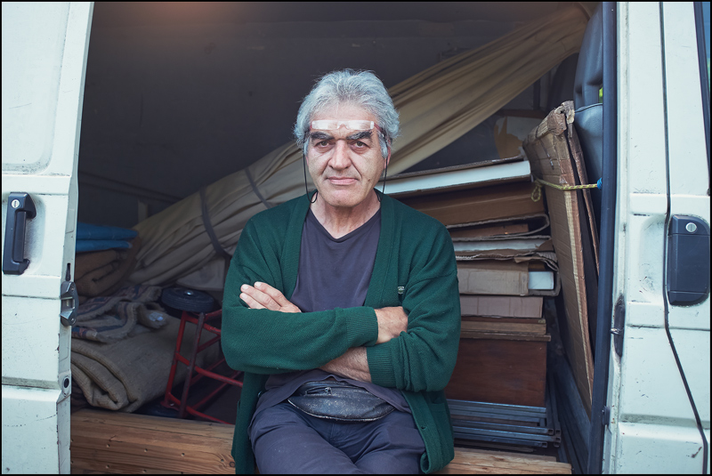 Al mercatino. Daniele.