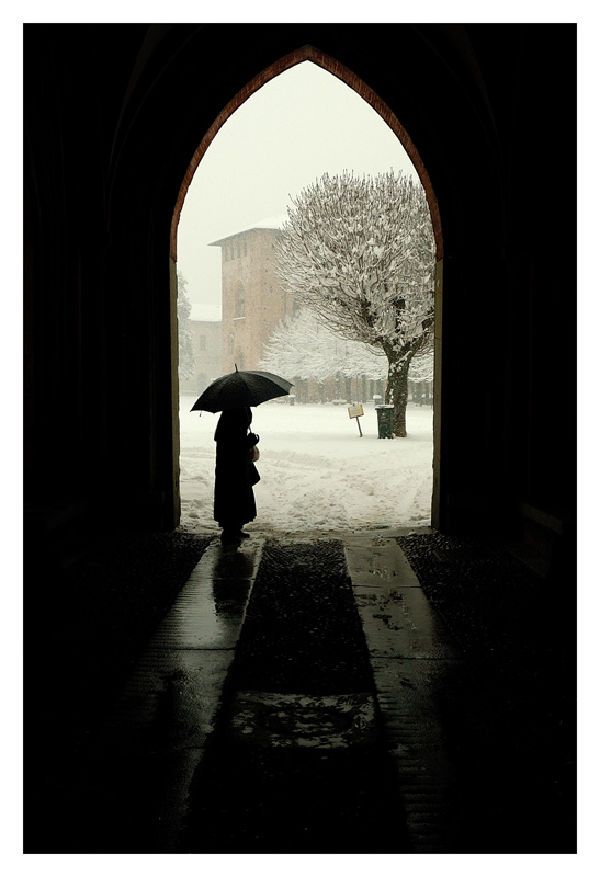 Vigevano e la neve