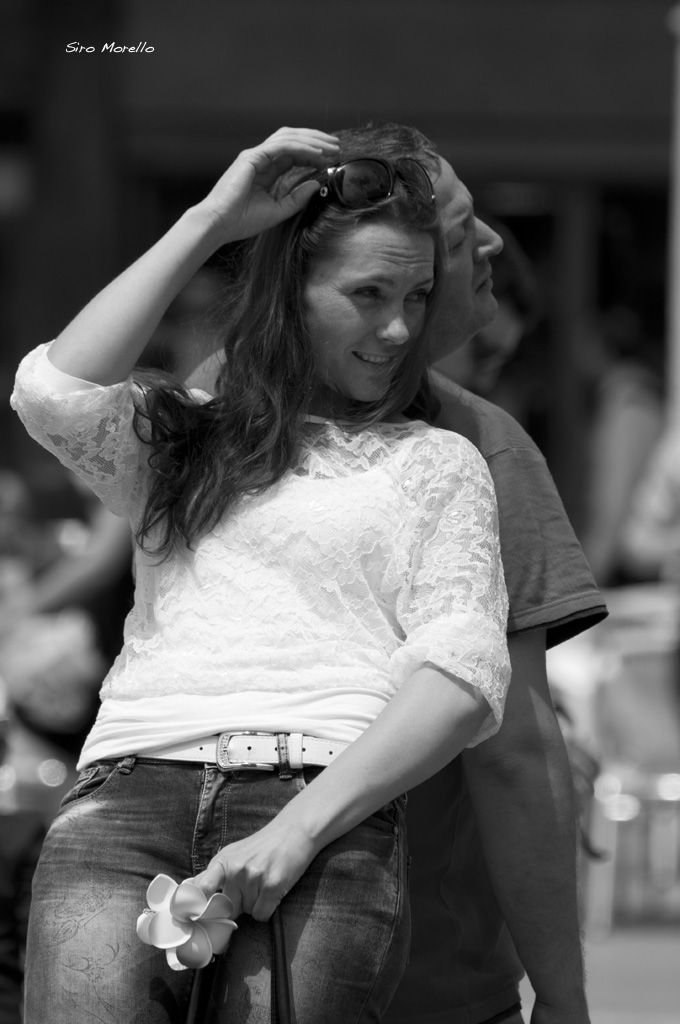 Appoggiata comoda comoda