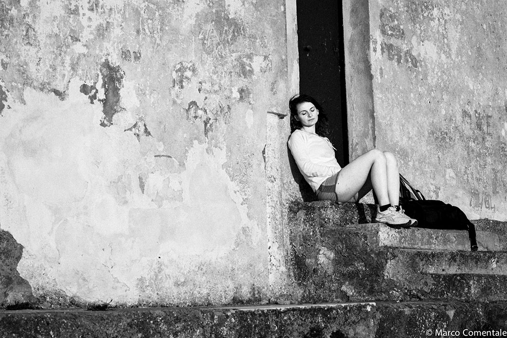 Sleeping after trekking