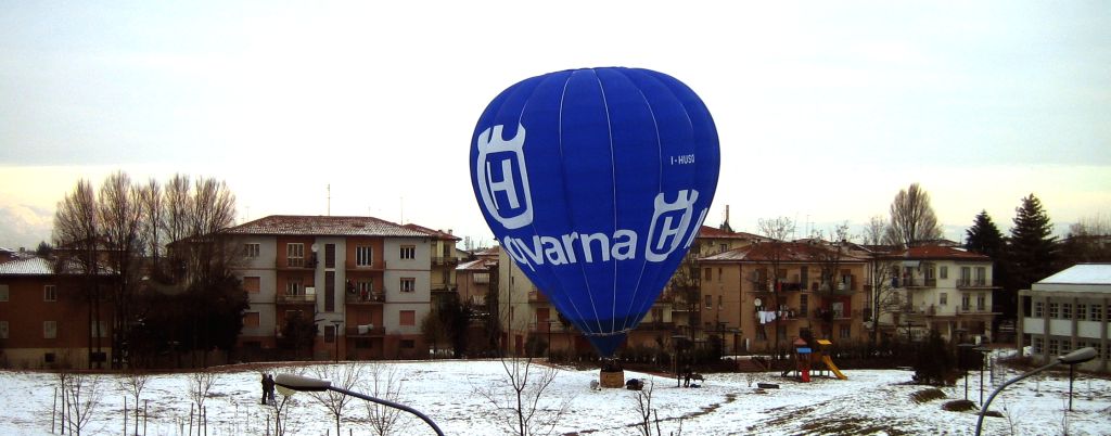 Mongolfiera sotto casa