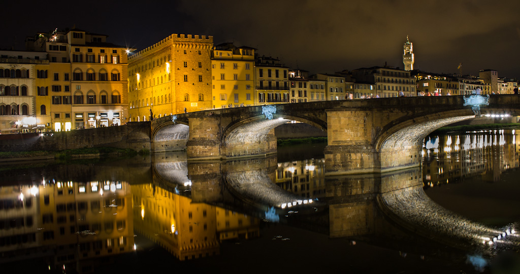 Notte lungo l'Arno