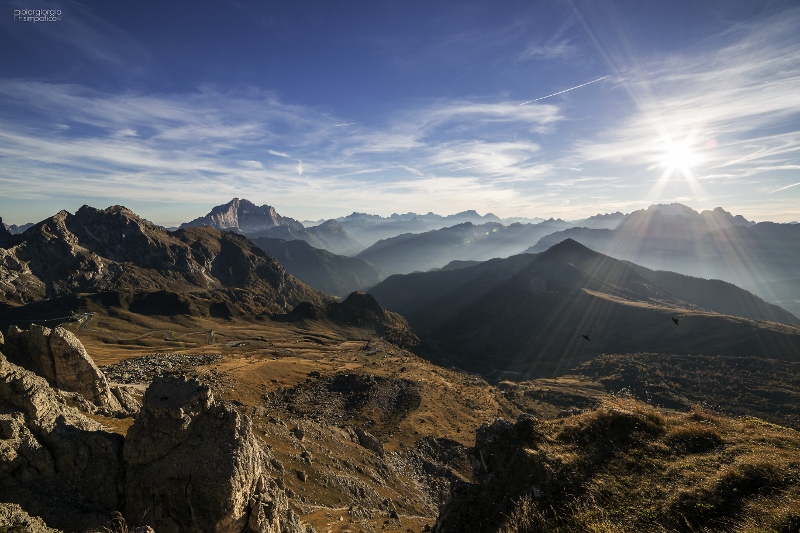 tramonto rifugio nuvolau