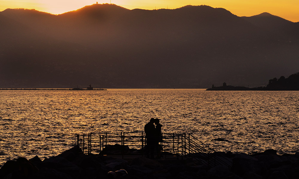 innamorarsi al tramonto