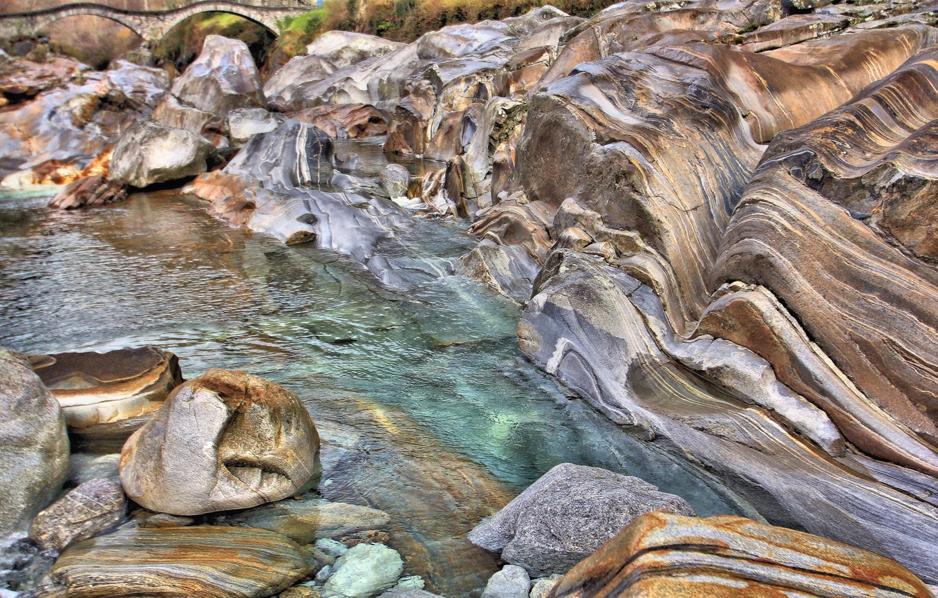 shaped and coloured rocks