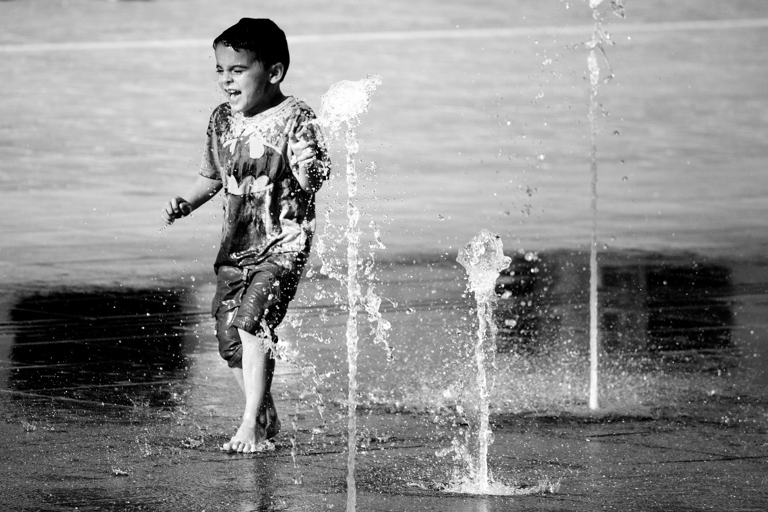 giochi nella fontana