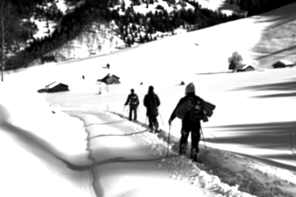 ciaspolata "sparata"