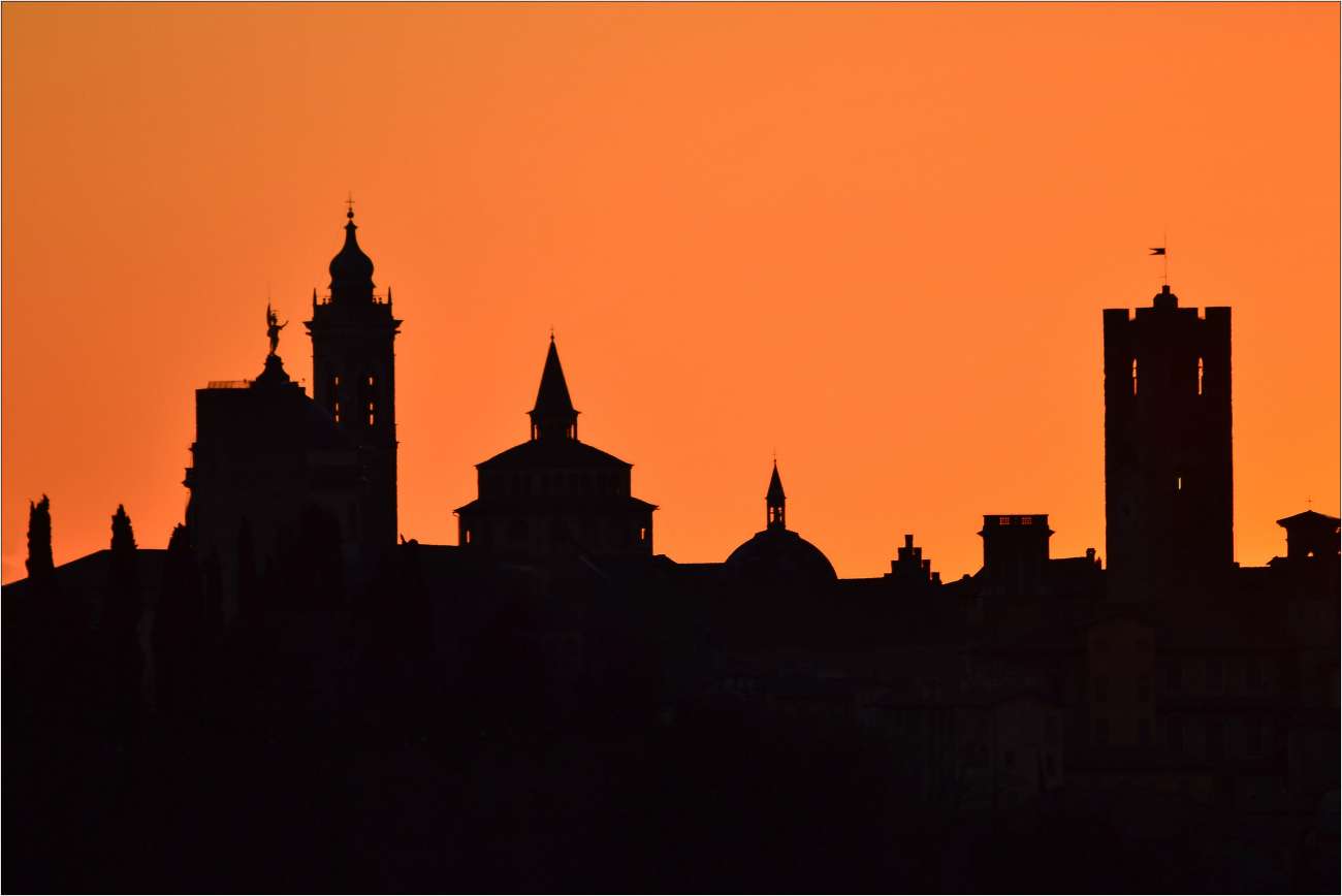 Tramonto a Bergamo