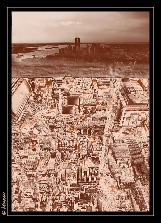 NYC - in the mirror -