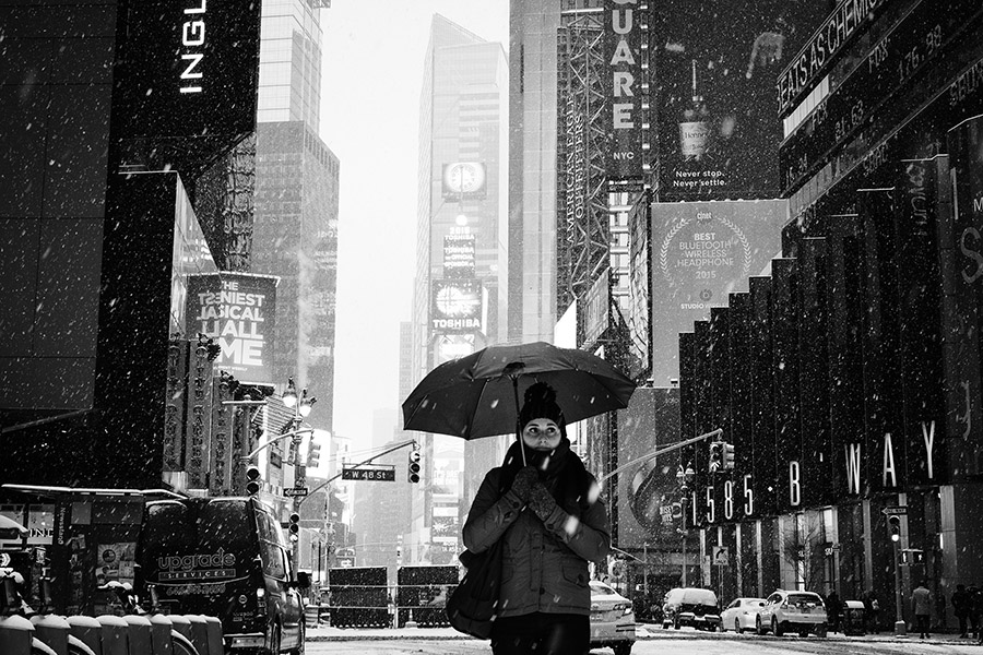 Smarrita a Times Square