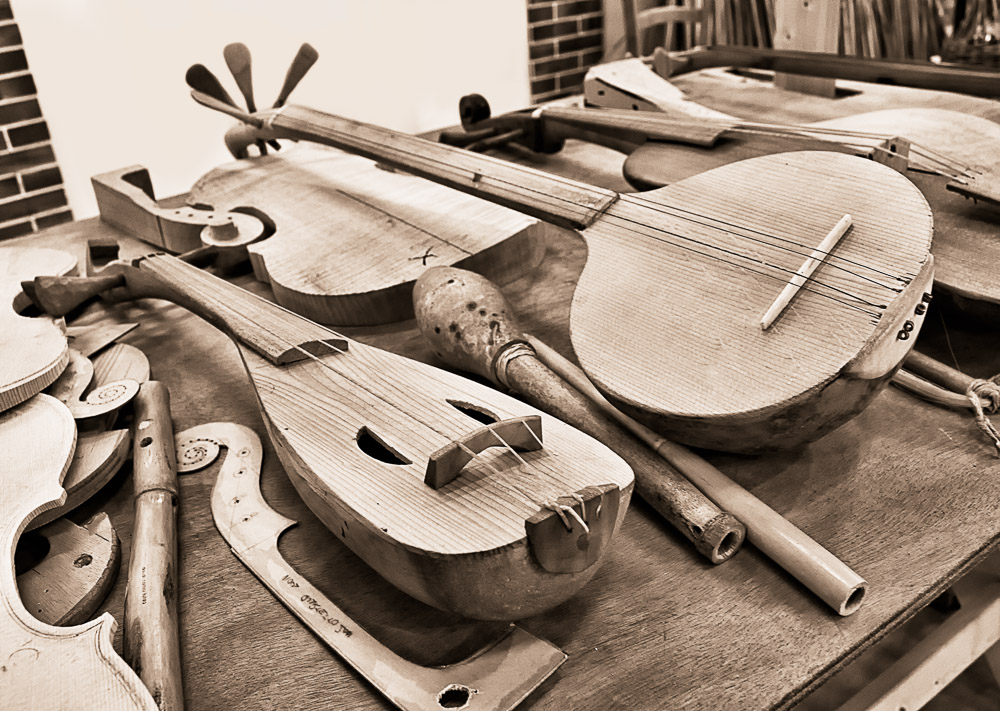Antica produzione strumenti musicali