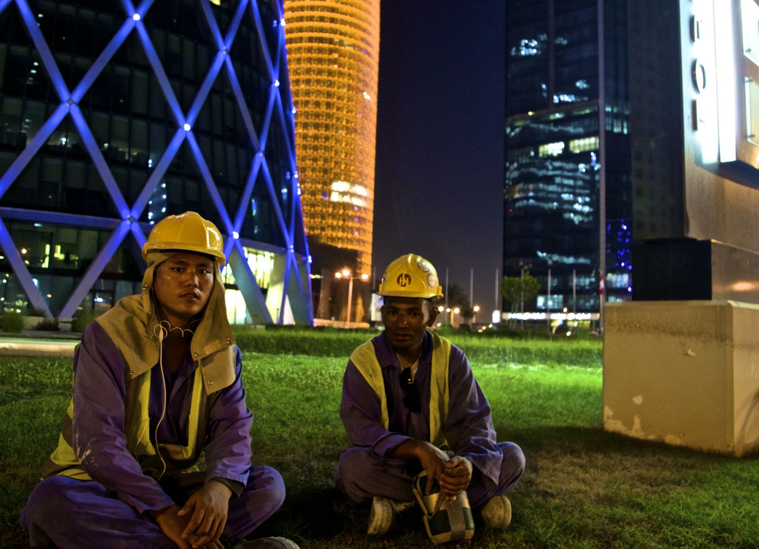 workers in Doha
