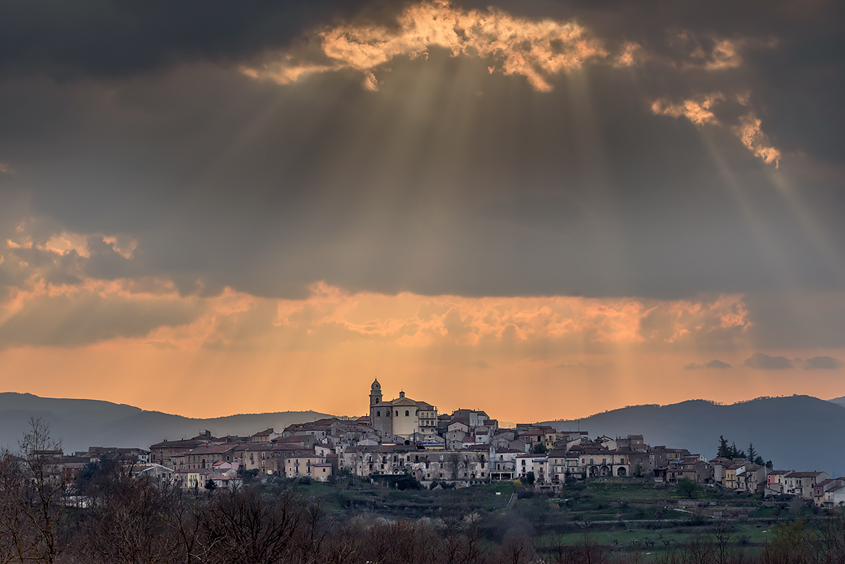 Spinoso (PZ) al tramonto