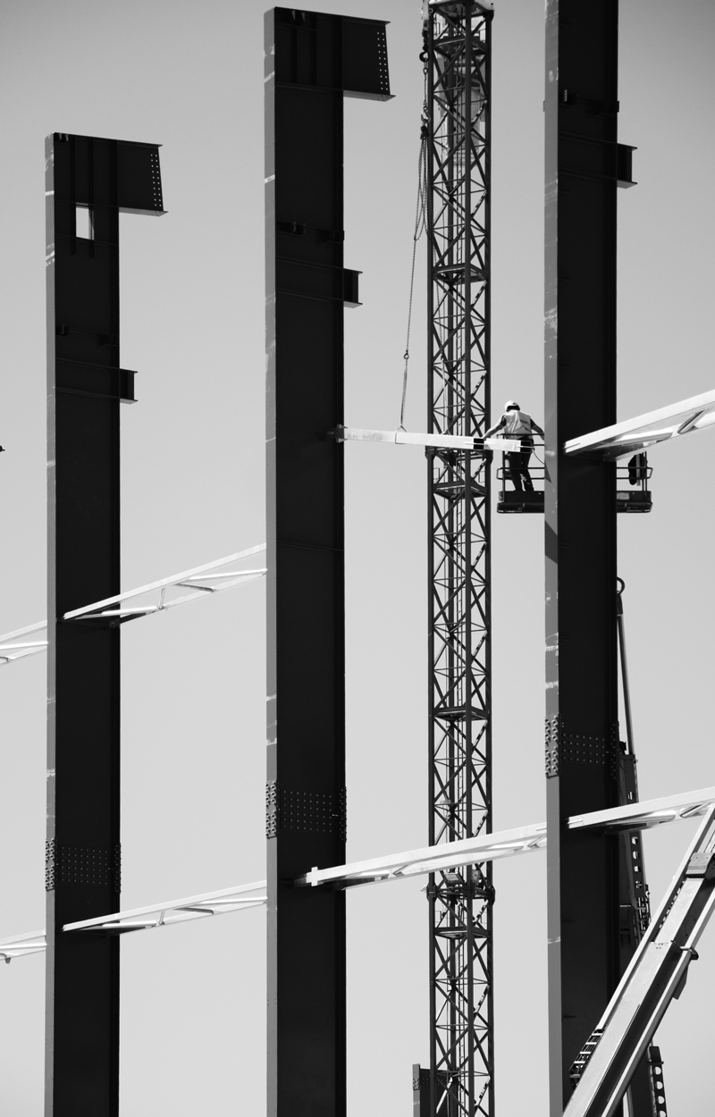 Verticali con operaio