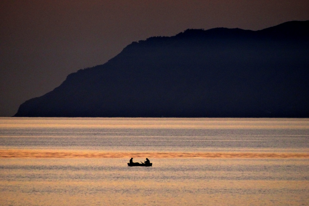 Pescatori sotto Vulcano