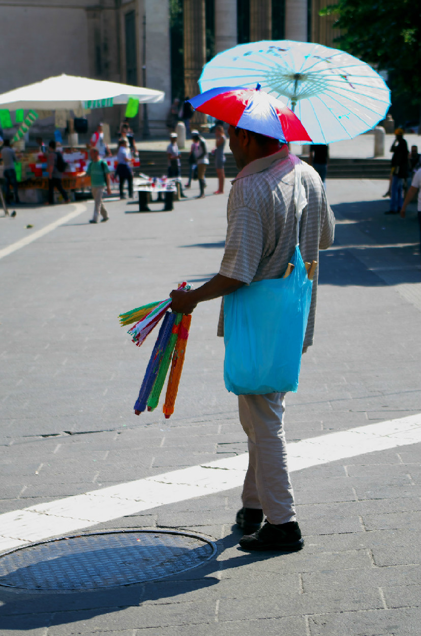 Venditore di ombrelli