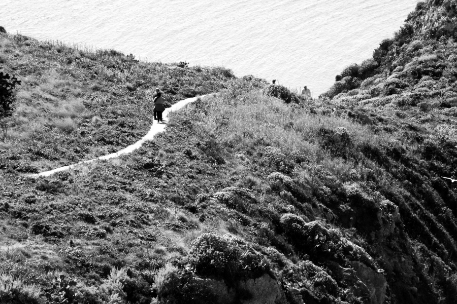 Il sentiero a strapiombo