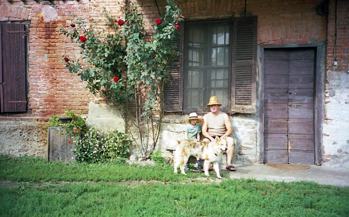 father and son... with dog ;/) lens