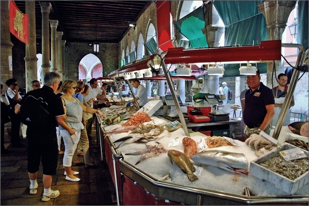 Venezia. Mercato del pesce.