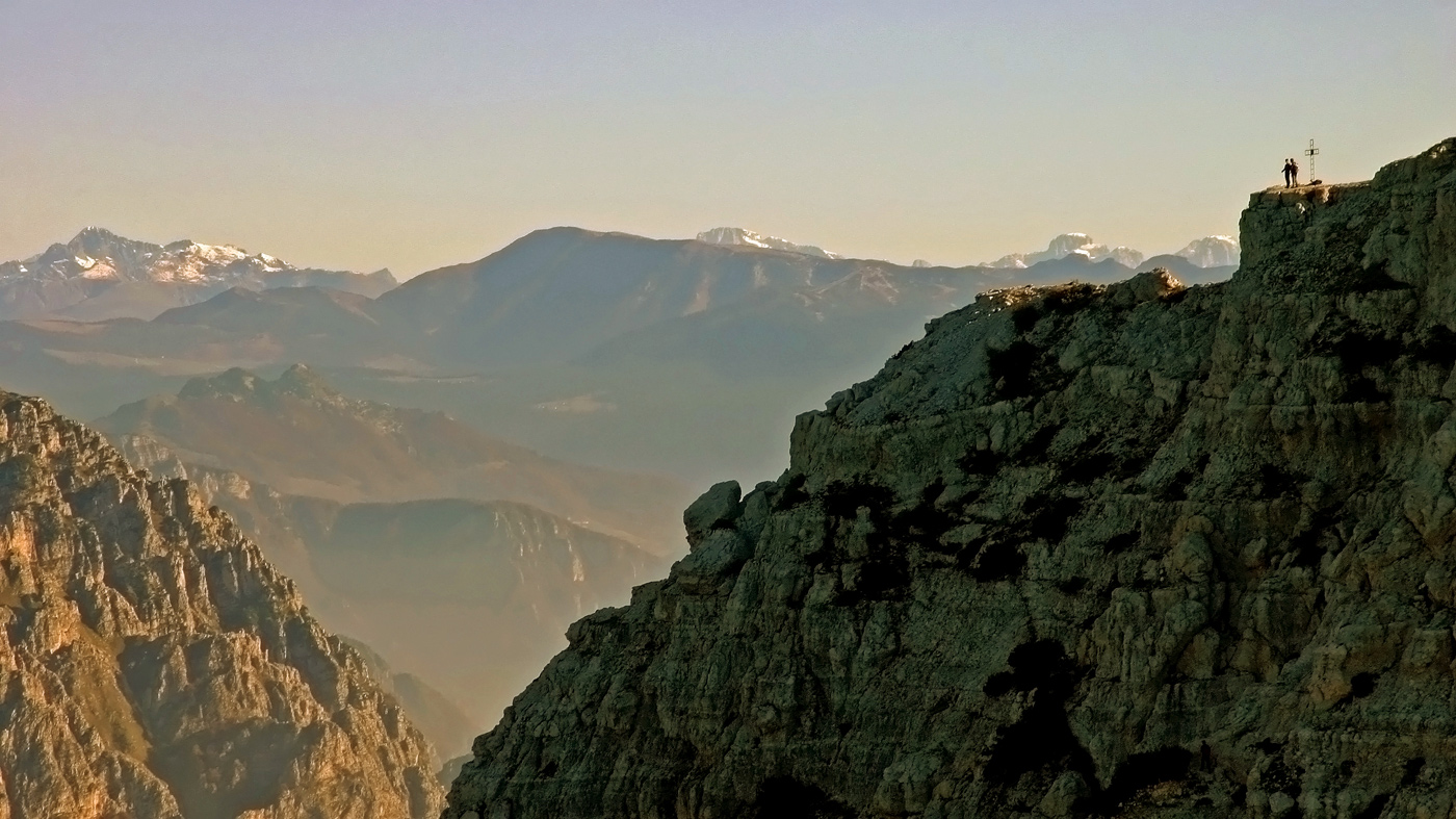 MIcroalpinisti sulla Cima Baffel�n