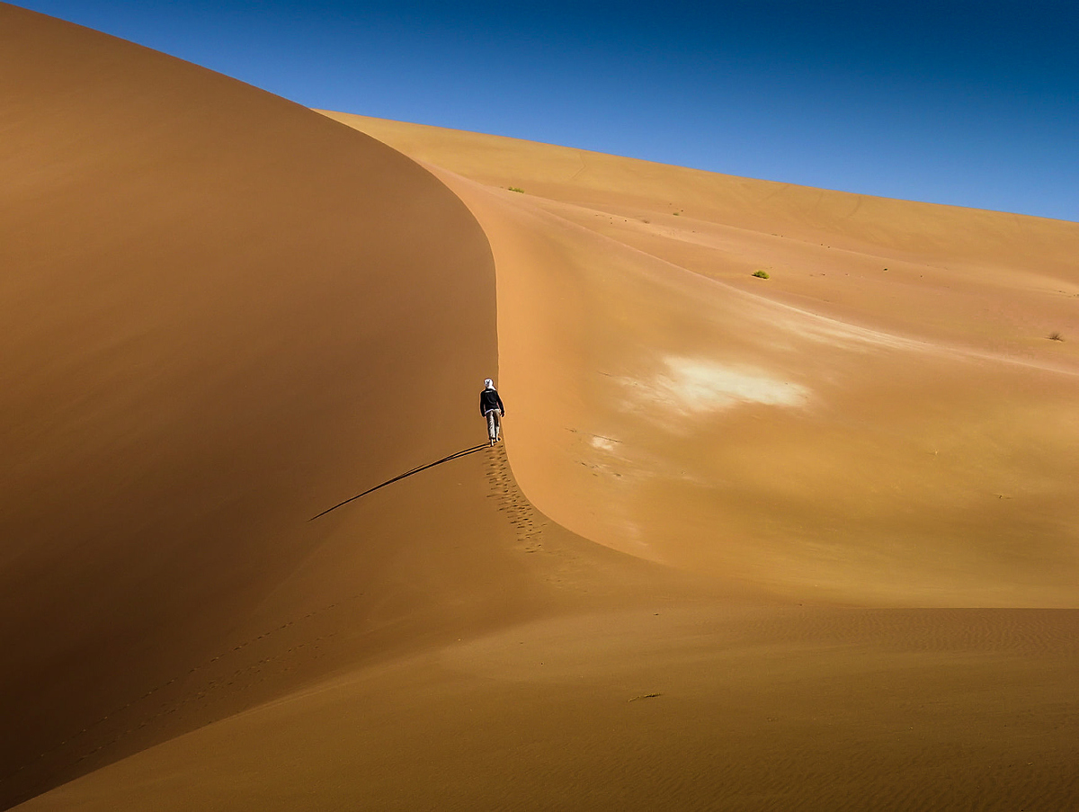 ....alone in Sahara....