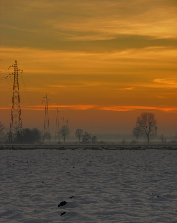 Nebbia radente e colori forti