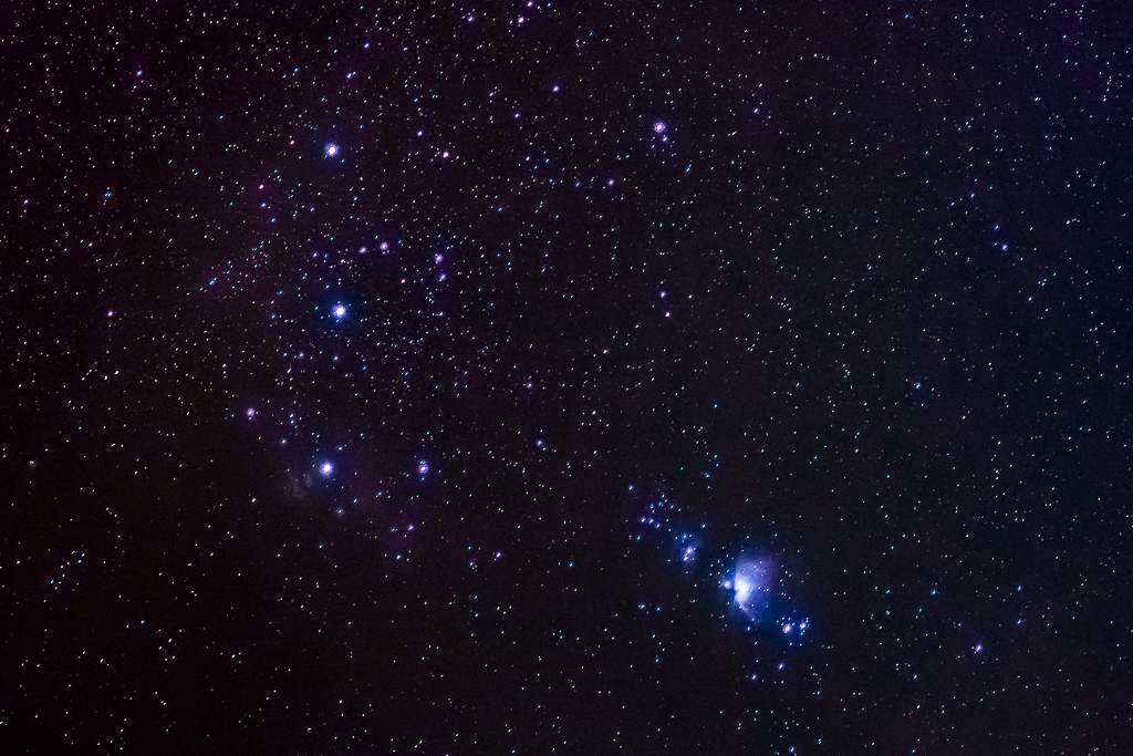Cintura e nebulosa di Orione