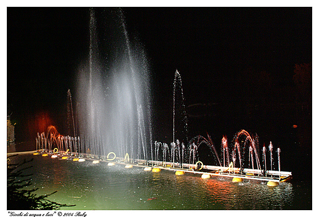 Giochi di acqua e luci