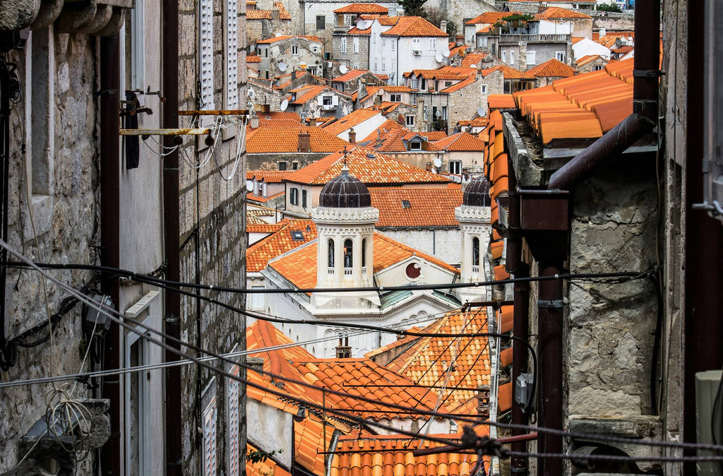 ...tetti rossi di Dubrovnik