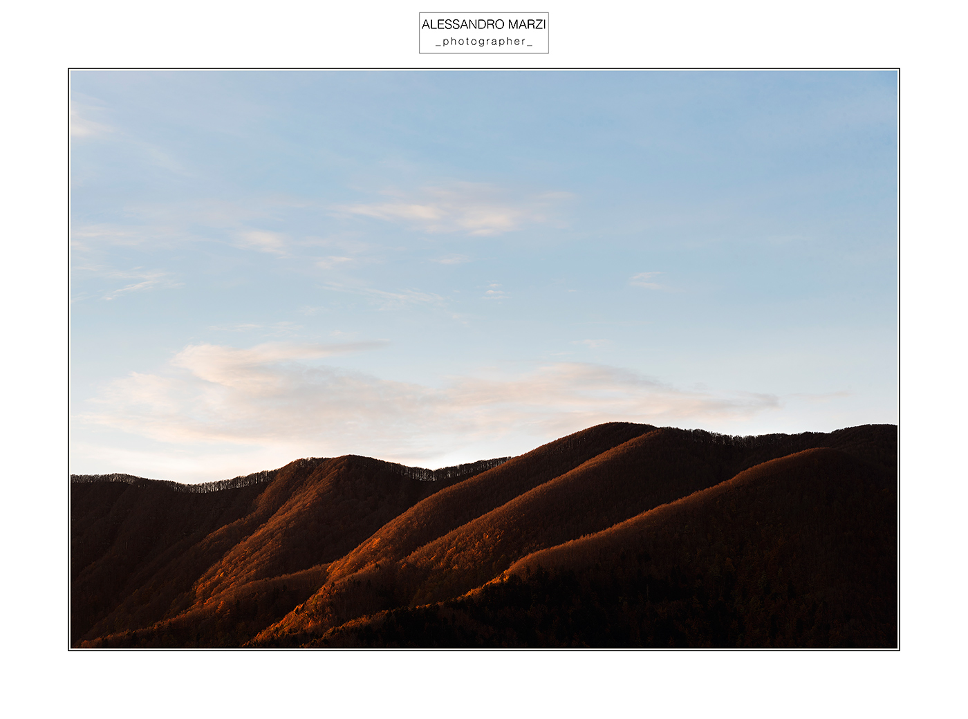 Le prime luci del mattino..