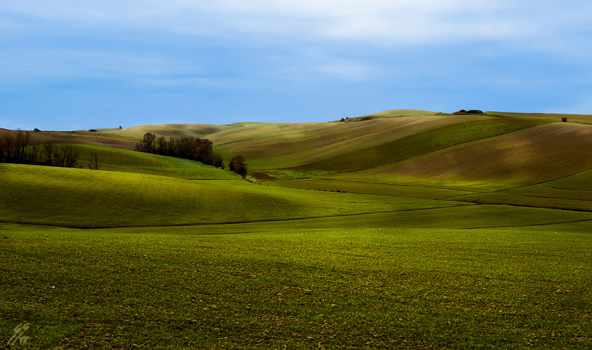 ..lights in the green valley..