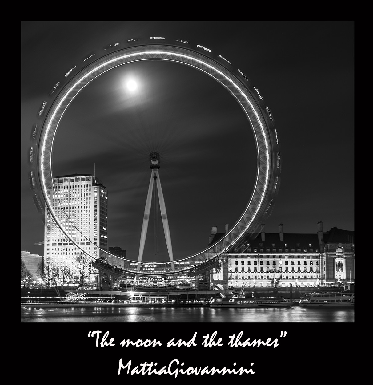 The moon and the Thames