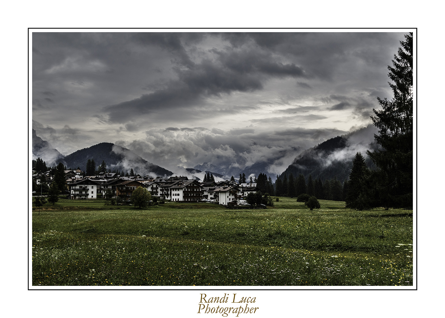 paesaggio in tempesta