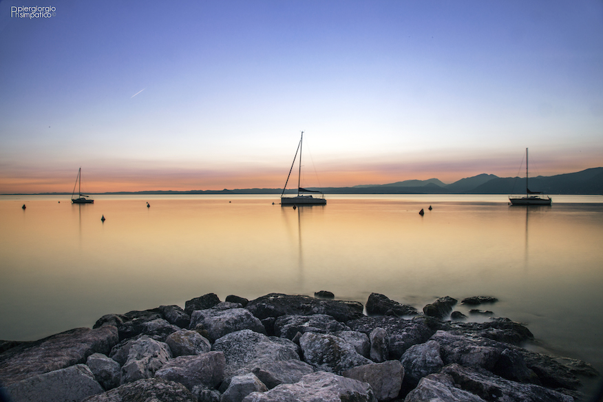 tramonto sul Garda