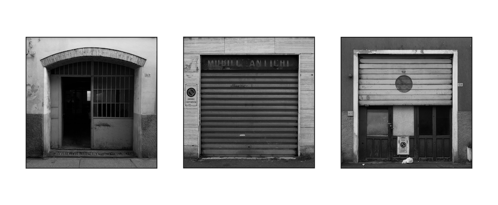 Three doors in Parma